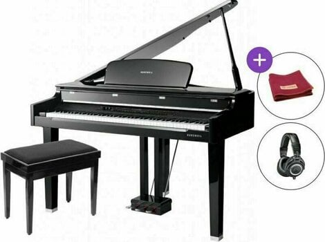 Cyfrowy grand fortepian Kurzweil MPG200 SET Polished Ebony Cyfrowy grand fortepian - 1