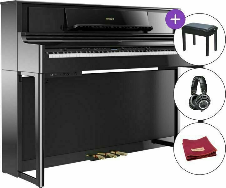 Roland LX705 PE SET Polished Ebony Digitális zongora