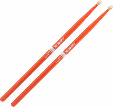 Drumsticks Pro Mark RBH565AW-OG Rebound 5A Painted Orange Drumsticks - 1