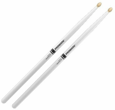 Drumsticks Pro Mark RBH565AW-WH Rebound 5A Painted White Drumsticks - 1