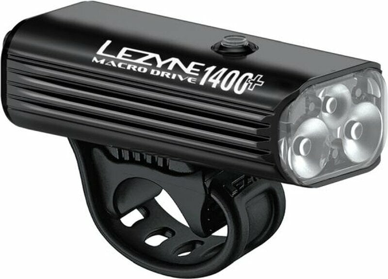 Luci bicicletta Lezyne Macro Drive 1400+ Front 1400 lm Satin Black Anteriore Luci bicicletta