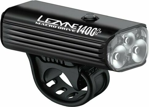 Oświetlenie rowerowe przednie Lezyne Macro Drive 1400+ Front 1400 lm Satin Black Przedni Oświetlenie rowerowe przednie - 1