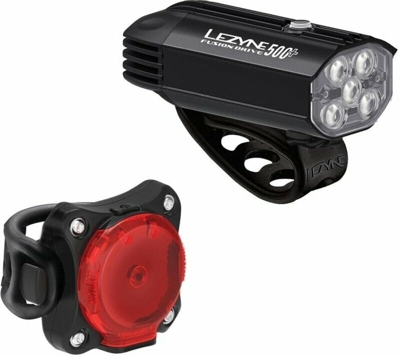 Luces de ciclismo Lezyne Fusion Drive 500+/Zecto Drive 200+ Pair Satin Black/Black Front 500 lm / Rear 200 lm Luces de ciclismo