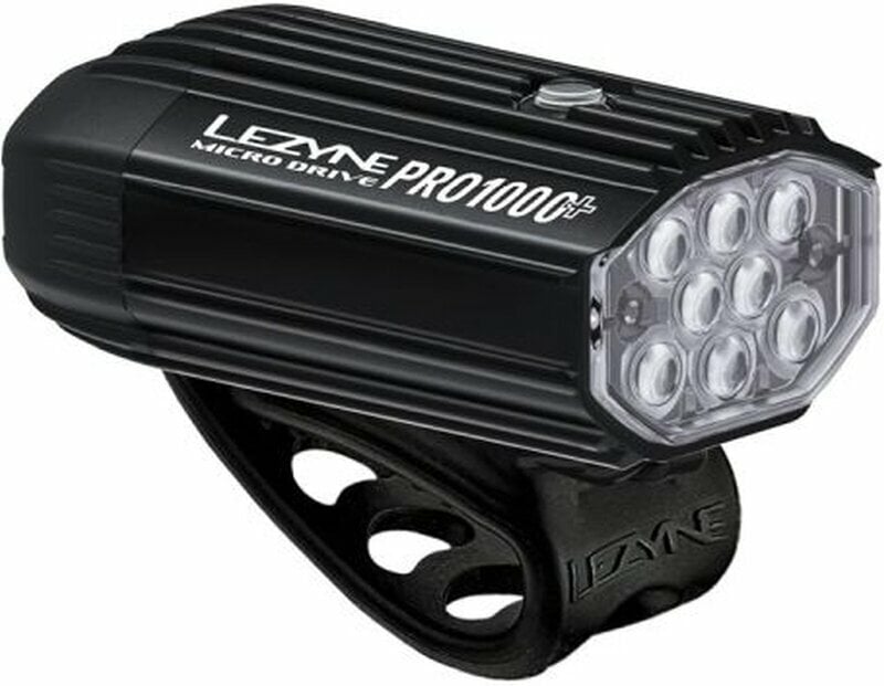 Luz de ciclismo Lezyne Micro Drive Pro 1000+ Front 1000 lm Satin Black Front Luz de ciclismo