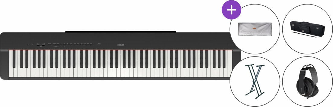 Piano de escenario digital Yamaha P-225B Cover SET Piano de escenario digital