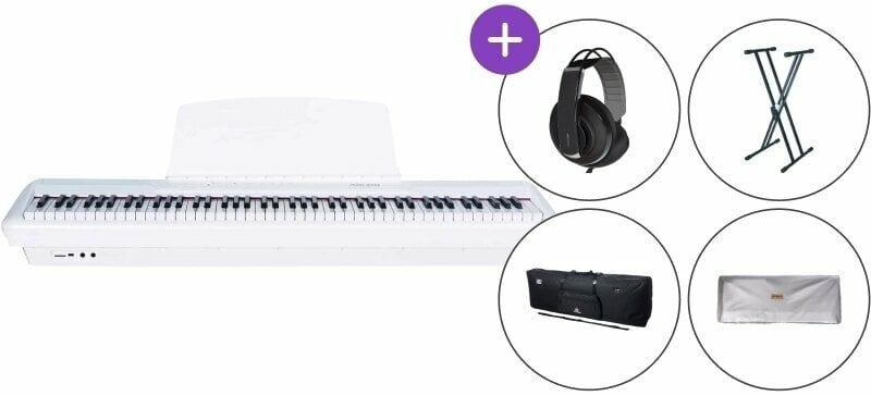 Digital Stage Piano Pearl River P-60 1 Pedal White Cover SET Digital Stage Piano