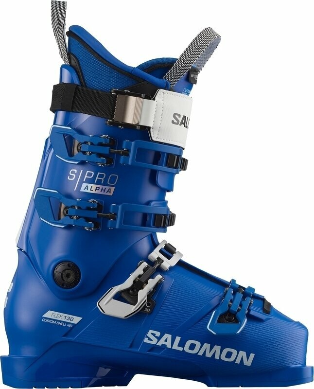 Clăpari de schi alpin Salomon S/Pro Alpha 130 EL Race Blue/White 26 / 26,5 Clăpari de schi alpin