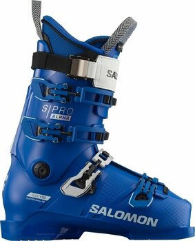 Alpineskischoenen Salomon S/Pro Alpha 130 EL Race Blue/White 26/26,5 Alpineskischoenen - 1
