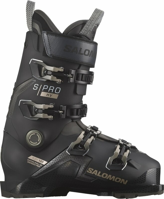 Alpesi sícipők Salomon S/Pro HV 120 GW Black/Titanium 1 Met./Beluga 30/30,5 Alpesi sícipők
