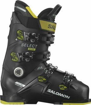 Alpine skistøvler Salomon Select 80 Wide Black/Acid Green/Beluga 27/27,5 Alpine skistøvler - 1