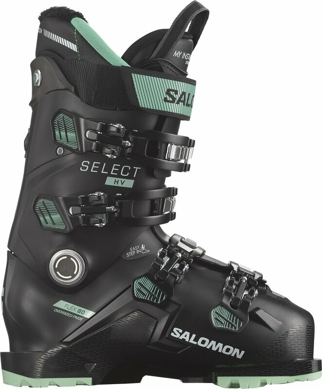 Clăpari de schi alpin Salomon Select HV 80 W GW Black/Spearmint/Beluga 27 / 27,5 Clăpari de schi alpin