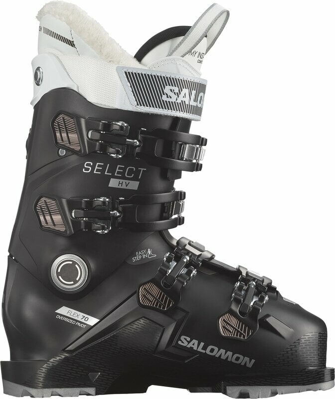Botas de esquí alpino Salomon Select HV 70 W GW Black/Rose Gold Met./White 23/23,5 Botas de esquí alpino