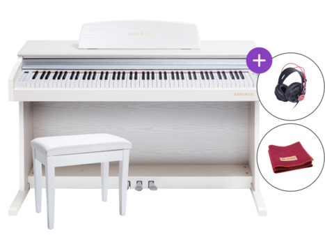 Piano digital Kurzweil M210-WH Set Branco Piano digital - 1