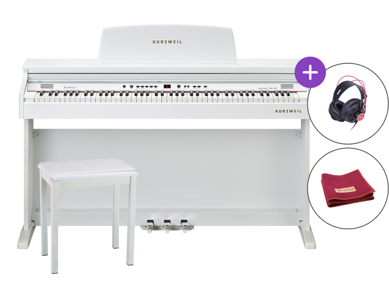 Digitális zongora Kurzweil KA130-WH Set White Digitális zongora