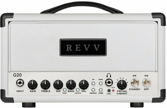 Csöves gitárerősítők REVV RV-G20 Headshell White - 1