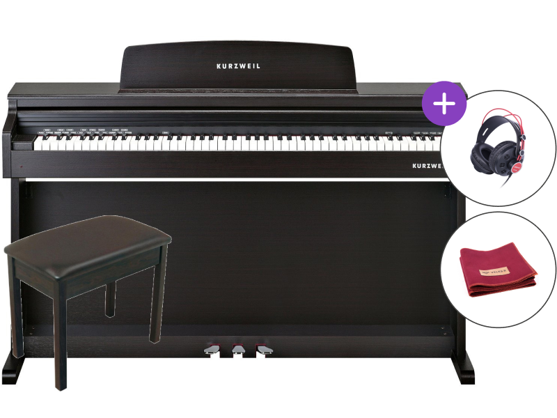 Piano numérique Kurzweil M100-SR Set Simulated Rosewood Piano numérique