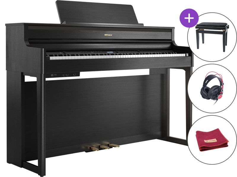 Digitalni pianino Roland HP 704 Charcoal Black SET Charcoal Black Digitalni pianino