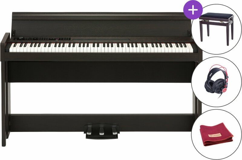 Digitaalinen piano Korg C1 AIR-BR SET Brown Digitaalinen piano