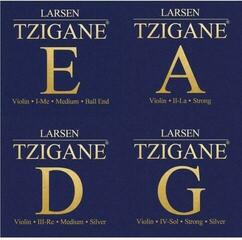 Violinsträngar Larsen Tzigane violin SET, E loop end Violinsträngar