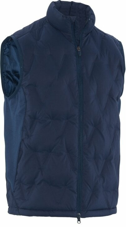 Callaway Chev Quilted Mens Vest Peacoat L Blue male