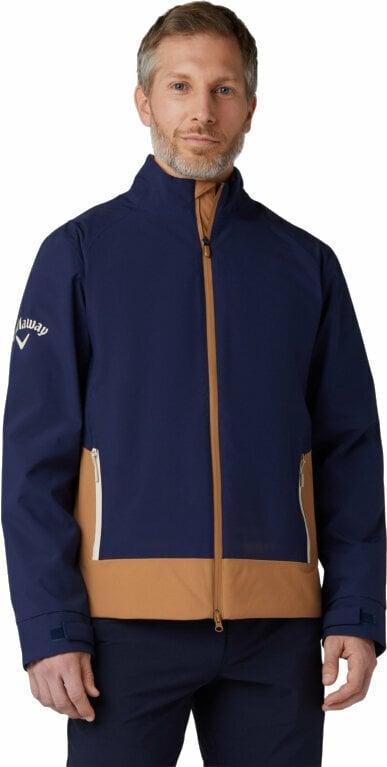 Jachetă impermeabilă Callaway Mens Stormguard III Waterproof Jacket Tobacco Brown XL