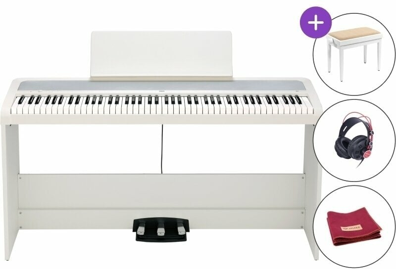 Digital Piano Korg B2SP-WH SET White Digital Piano