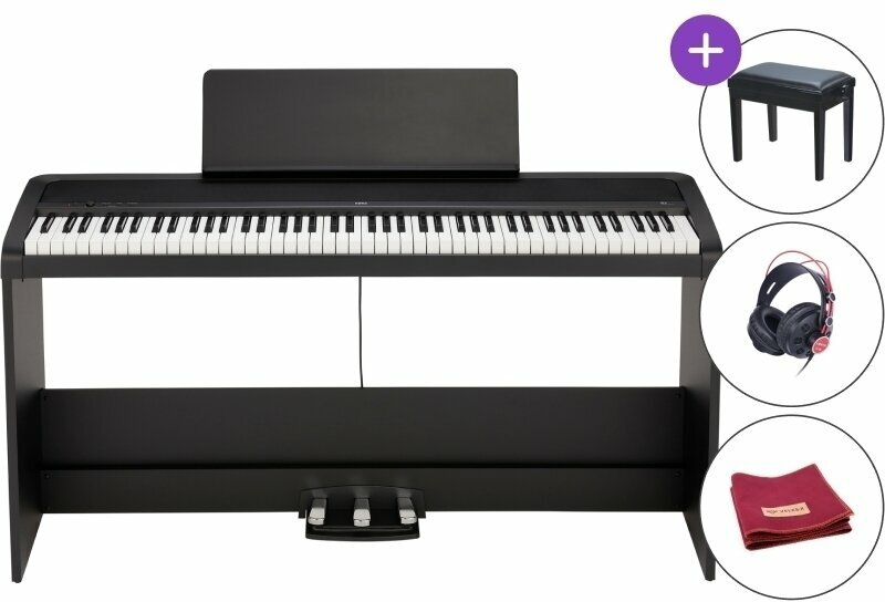 Piano digital Korg B2SP-BK SET Preto Piano digital