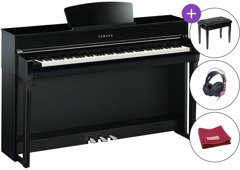 Piano Digitale Yamaha CLP-735 PE SET Polished Ebony Piano Digitale