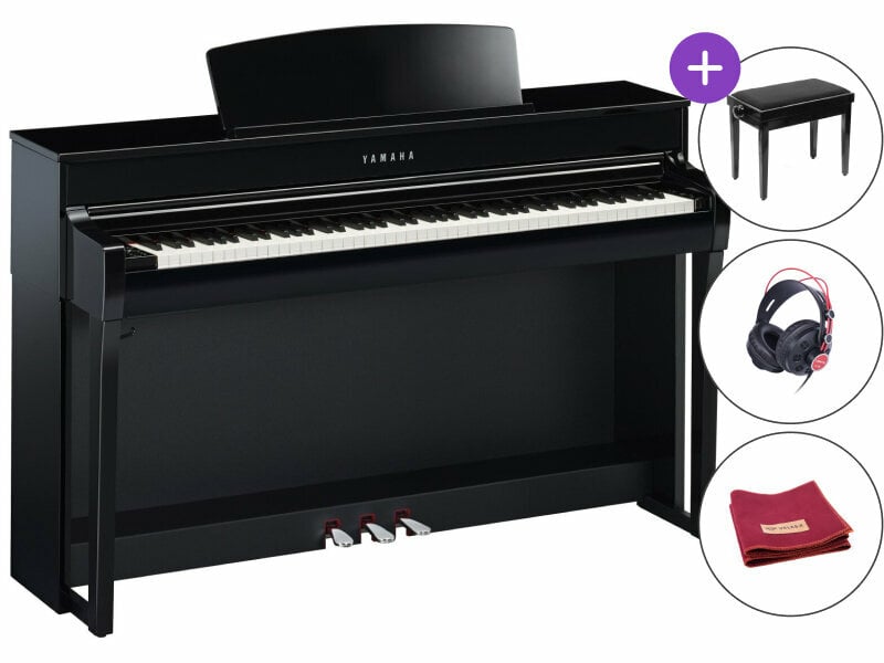 Digitalni pianino Yamaha CLP-745 PE SET Polished Ebony Digitalni pianino