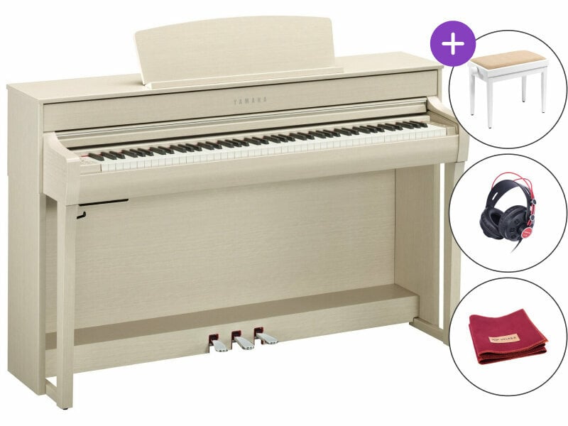 Pianino cyfrowe Yamaha CLP-745 WA SET White Ash Pianino cyfrowe