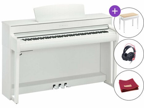 Piano numérique Yamaha CLP-745 WH SET Blanc Piano numérique - 1