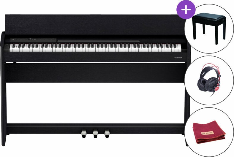 Digitale piano Roland F701 BK SET Black Digitale piano