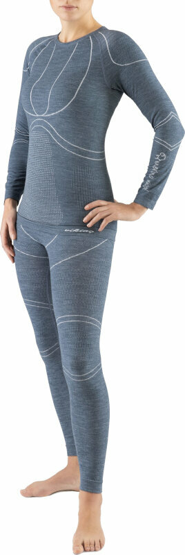 Lämpöalusvaatteet Viking Lana Pro Merino Lady Set Base Layer Dark Grey S Lämpöalusvaatteet