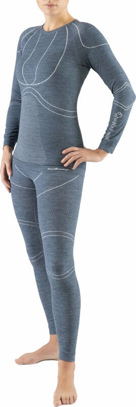 Roupa interior térmica Viking Lana Pro Merino Lady Set Base Layer Dark Grey M Roupa interior térmica