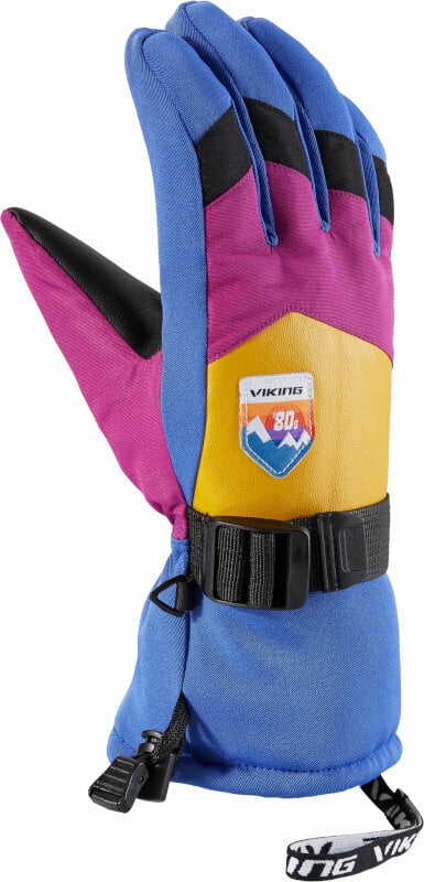 Lyžiarske rukavice Viking Cherry Lady Gloves Multicolour/Yellow 5 Lyžiarske rukavice