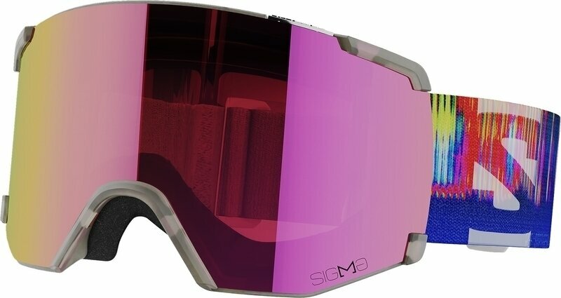 Okulary narciarskie Salomon S/View Sigma Translucent Frozen/Sigma Poppy Red Okulary narciarskie