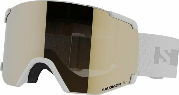 Masques de ski Salomon S/View Flash White/Flash Gold Masques de ski - 1
