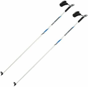 Ski Poles Salomon R 20 White/Blue 155 cm - 1