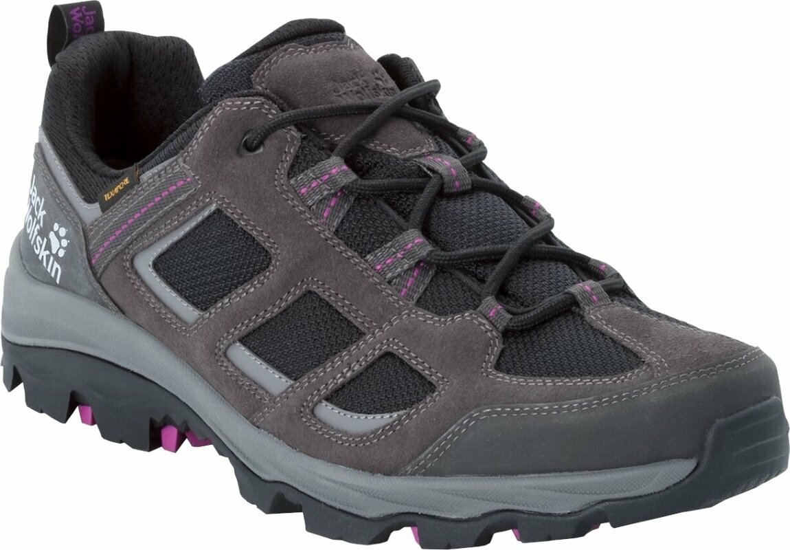 Womens Outdoor Shoes Jack Wolfskin Vojo 3 Texapore Low W Dark Steel/Purple 35,5 Womens Outdoor Shoes