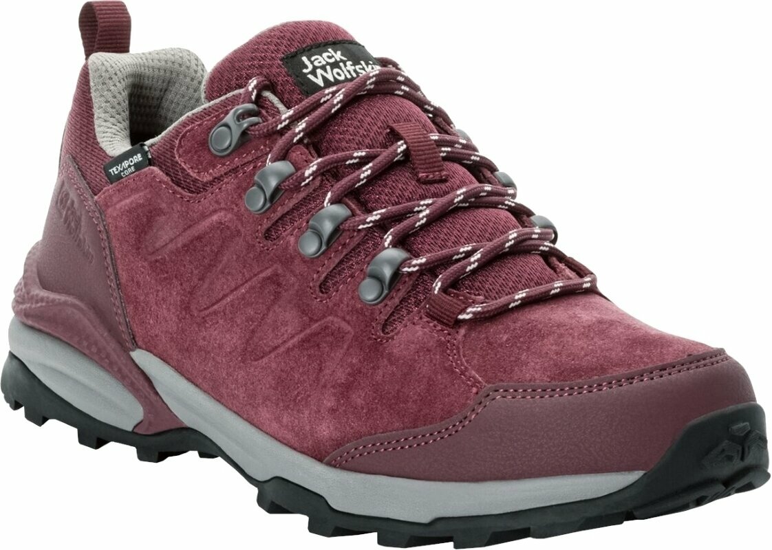 Womens Outdoor Shoes Jack Wolfskin Refugio Texapore Low W Dark Maroon 36 Womens Outdoor Shoes