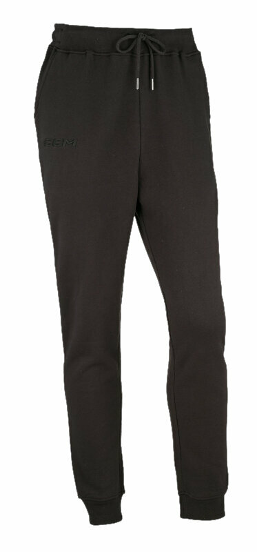 Hockey Pants CCM Core Fleece Cuffed Jogger Black L Hockey Pants