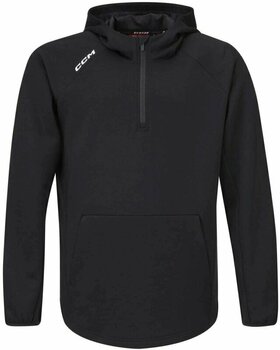 Hockey Sweatshirt CCM Locker Room 1/4 Zip Black XL Hockey Sweatshirt - 1