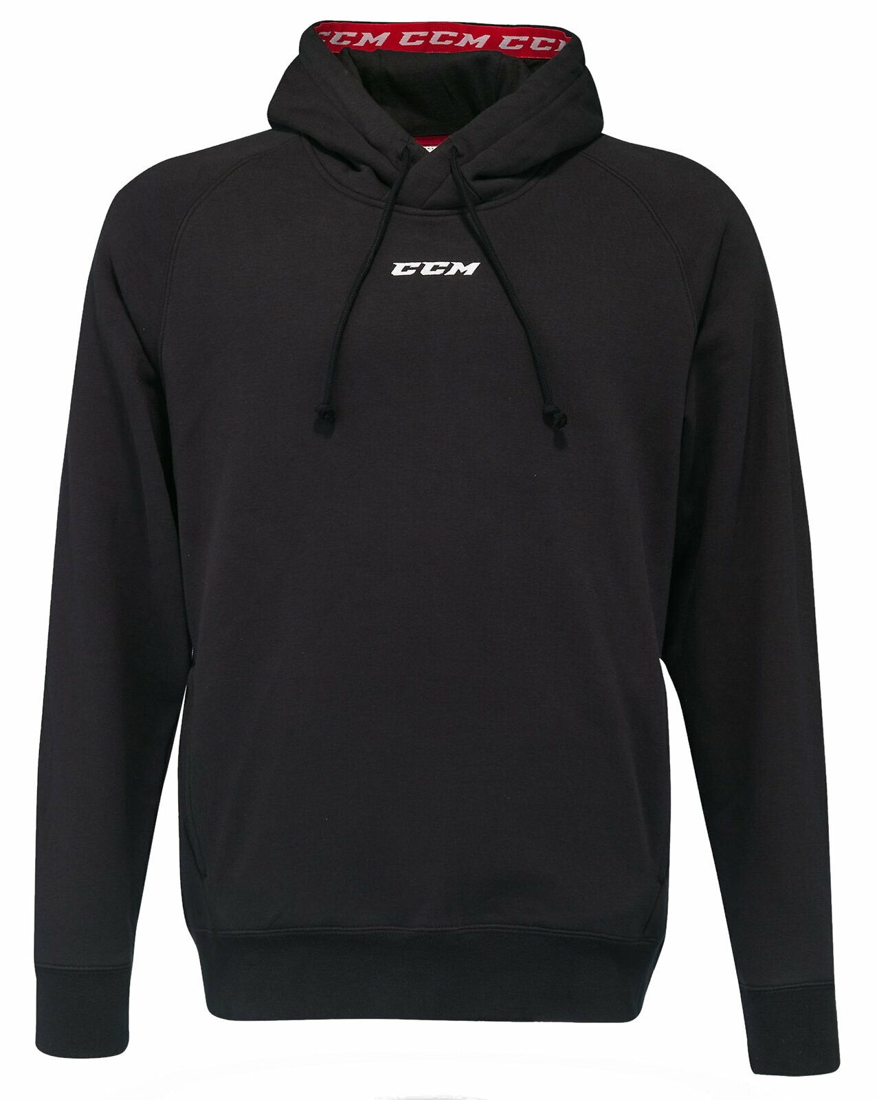 Jääkiekkohuppari CCM Team Fleece Pullover Hoodie Black S