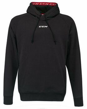 Hockey Sweatshirt CCM Team Fleece Pullover Hoodie Black S - 1