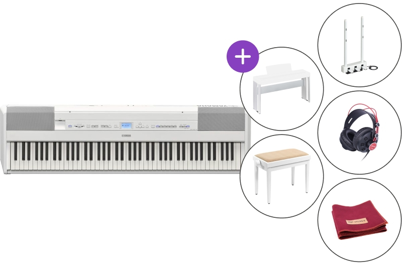 Yamaha P -45B Piano numérique/Ensemble piano de scène avec support