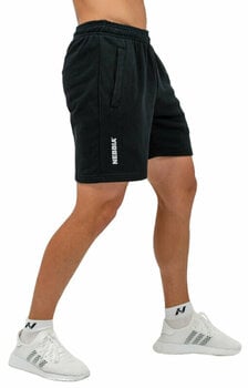 Fitness Trousers Nebbia Athletic Sweatshorts Maximum Black 2XL Fitness Trousers - 1