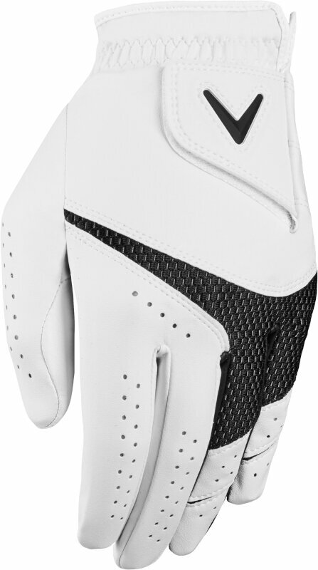 Handschuhe Callaway Weather Spann 23 Mens Golf Glove White LH XL
