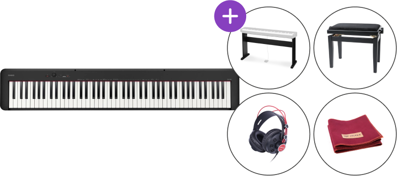 Digitálne stage piano Casio CDP-S100BK SET Digitálne stage piano