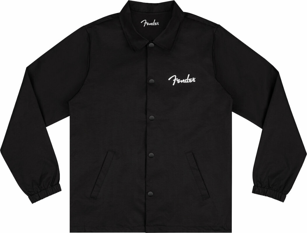 Jacket Fender Jacket Spaghetti Logo Coaches Jacket Black S