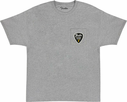 T-Shirt Fender T-Shirt Pick Patch Pocket Tee Unisex Athletic Gray S - 1